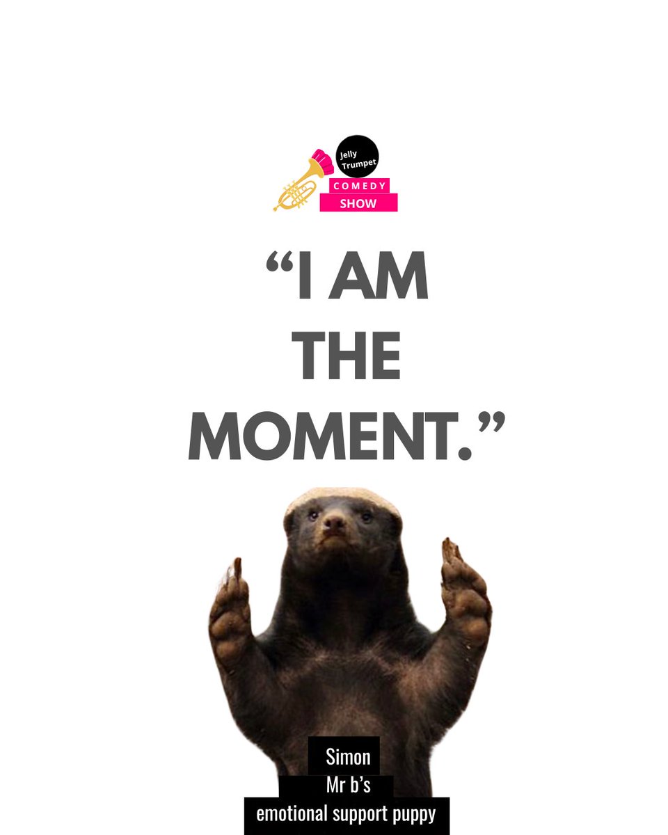 JellyTrumpet's tweet image. Alright...

He&apos;s a dangerous Honey Badger but don&apos;t tell Mr b!

#ComedyPodcast #ScriptedComedy #PodcastHumor #FunnyPodcast #ComedyShow