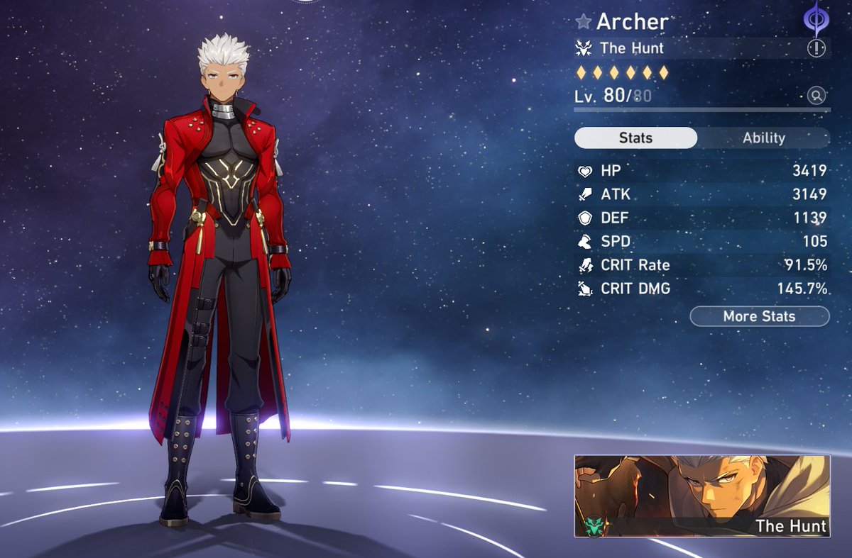 Really happy with the results of this event
(I wanted to build archer but needed to put resources else where so this was great)
(also hyacine was pretty good already with only minor improvements needed)