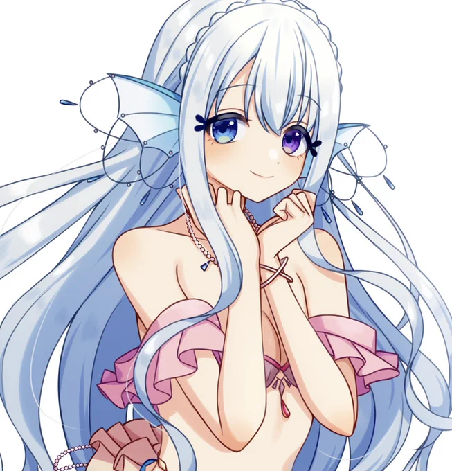 【お仕事】 水宮セレナ様( )の キービジュアル、SDイラストなどを制作させて いただきました! 本当に可愛すぎるうちの子です ありがとうございました!
