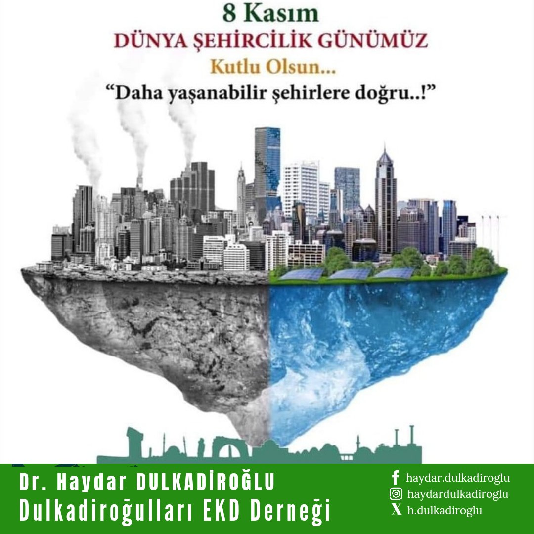 H_Dulkadiroglu's tweet image. #DünyaŞehircilikGünü, #WTPD  #WorldUrbanismDay, #Şehircilik, #KentselPlanlama #SürdürülebilirŞehirler #YaşanabilirŞehirler