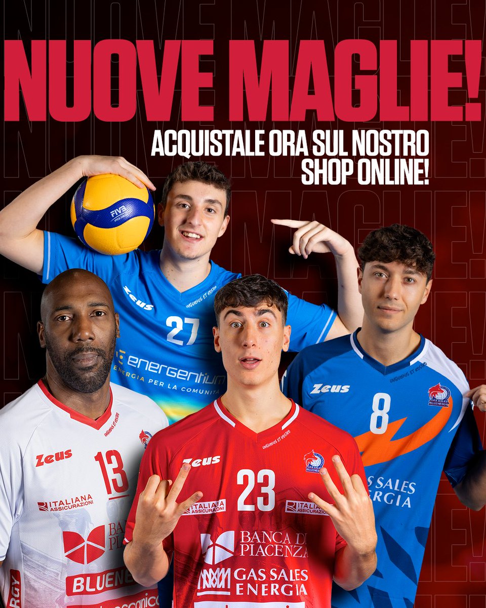 🔥 𝐍𝐔𝐎𝐕𝐄 𝐌𝐀𝐆𝐋𝐈𝐄 𝐆𝐀𝐑𝐀 𝟐𝟎𝟐𝟓/𝟐𝟎𝟐𝟔! 🔥

💥Acquistale ora online👉shop.gassalespiacenza.it
💥Oppure, se preferisci, questa domenica vieni a trovarci dal vivo al nostro store al PalabancaSport (Foyer 2) e prendi subito la tua maglia preferita!