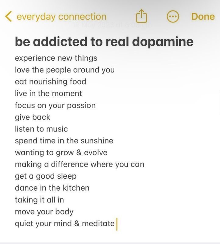 TheShiftJournal's tweet image. Be addicted to real dopamine