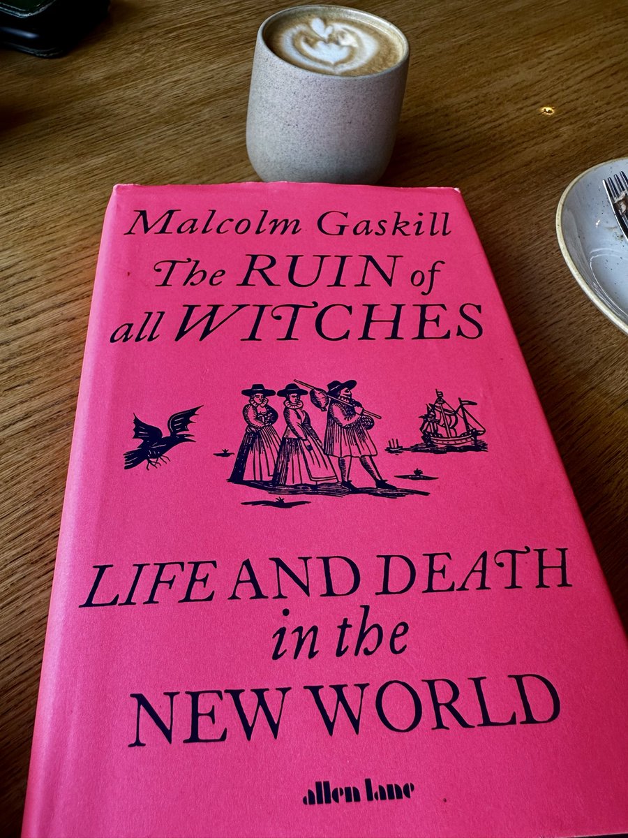 Nice start to a Saturday, coffee and a new book <a href="/malcolmgaskill/">Malcolm Gaskill</a> I love all things witchcraft. I have taught ‘The Crucible’ for years and I’ve read some great books around witchcraft. I’m really looking forward to reading this one!