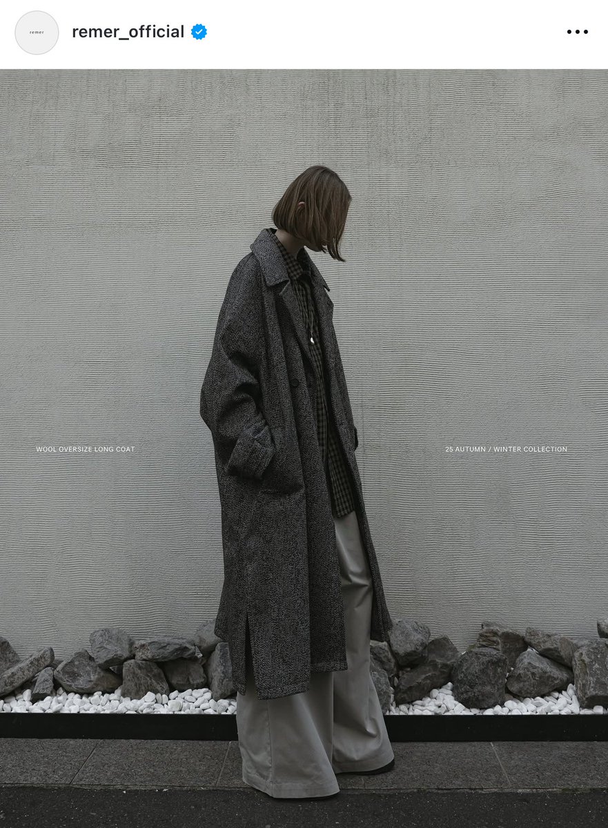 remer WOOL OVERSIZE LONG COAT 3way リメール remer コート ジャケット WOOL OVERSIZE LONG COAT (3way) / ウール