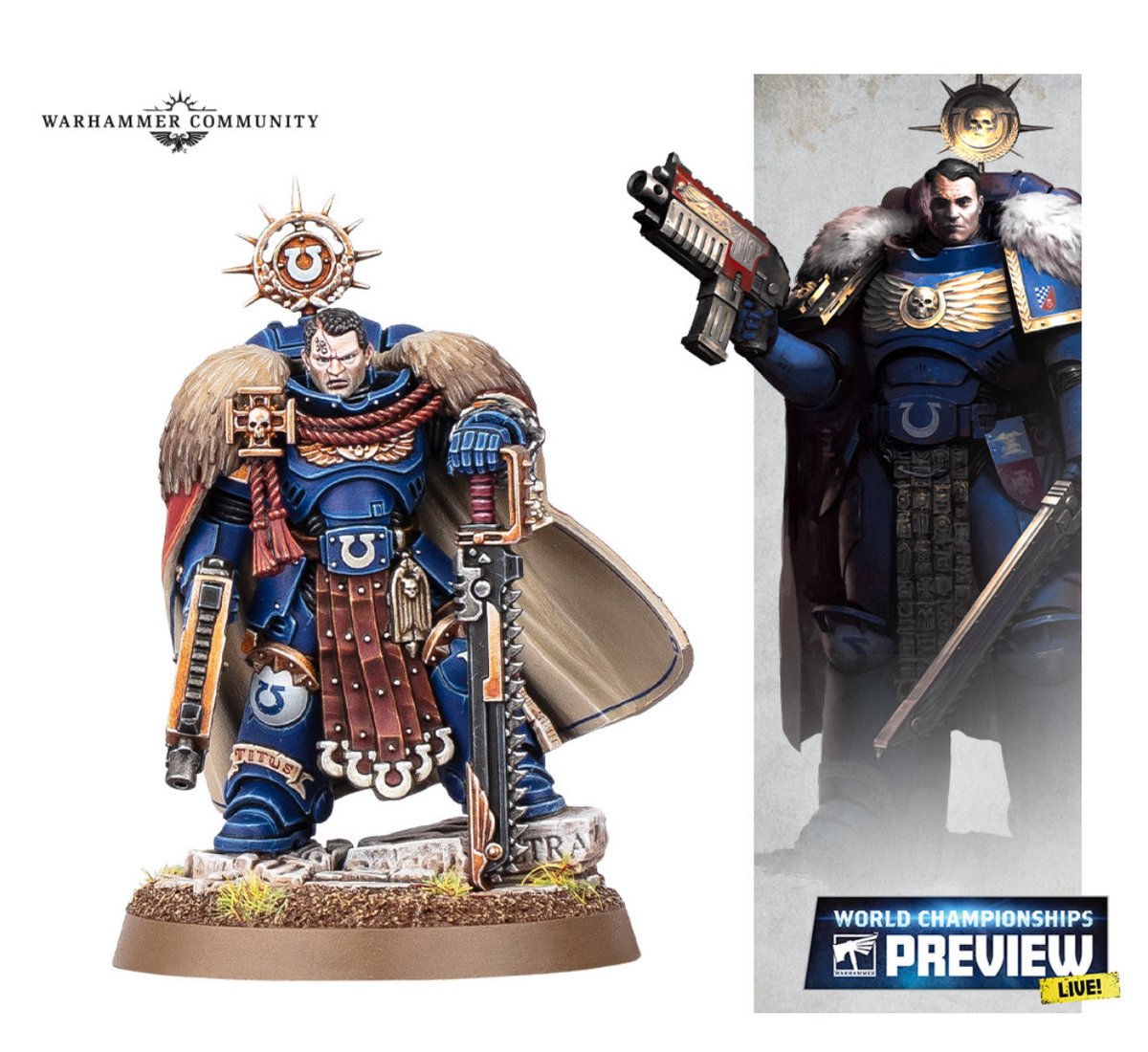 ¡Felicidades Titus por tu bien merecido ascenso! 
Nueva ronda de personajes para los #Ultramarines. No me quejo por que son mi facción pero los otros capítulos merecen un poco de amor también.  #warhammer40k