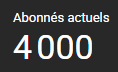 Merci à tous pour les 4000 Abonnées