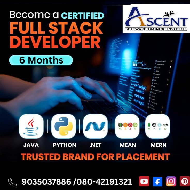 astidigital2024's tweet image. ✅ Become a Certified Full Stack Developer in 6 Months
💼 Technologies Covered:
• Java Full Stack
• Python Full Stack
• .NET Full Stack
• MEAN Stack
• MERN Stack
📞 Contact Us: 9035037886 / 080-42191321
#FullStackDeveloper #FullStackCourse #JavaFullStack #PythonFullStack