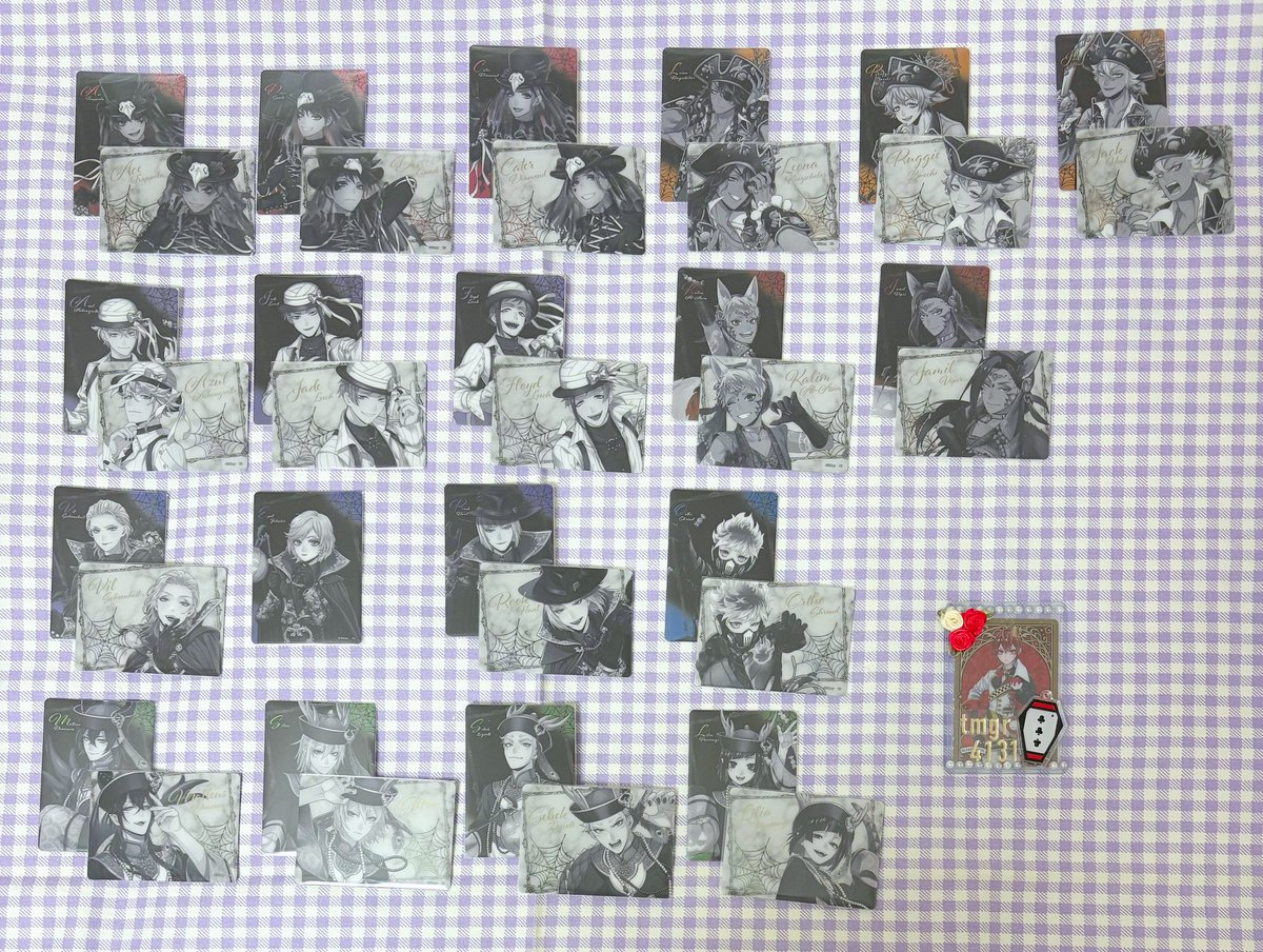 tmgr4131's tweet image. ツイステ　ピクチャーム　クリアカード　カミオジャパン　交換　

譲：★エース.デュース.ケイト.★レオナ.ラギー.ジャック.★アズール.★ジェイド.★フロイド.カリム.ジャミル.ヴィル.ルーク.エペル.オルト.★マレウス.★シルバー.セベク.リリア

求：リドル.トレイ

詳細は画像1枚目ご確認ください🙇🏻‍♂️