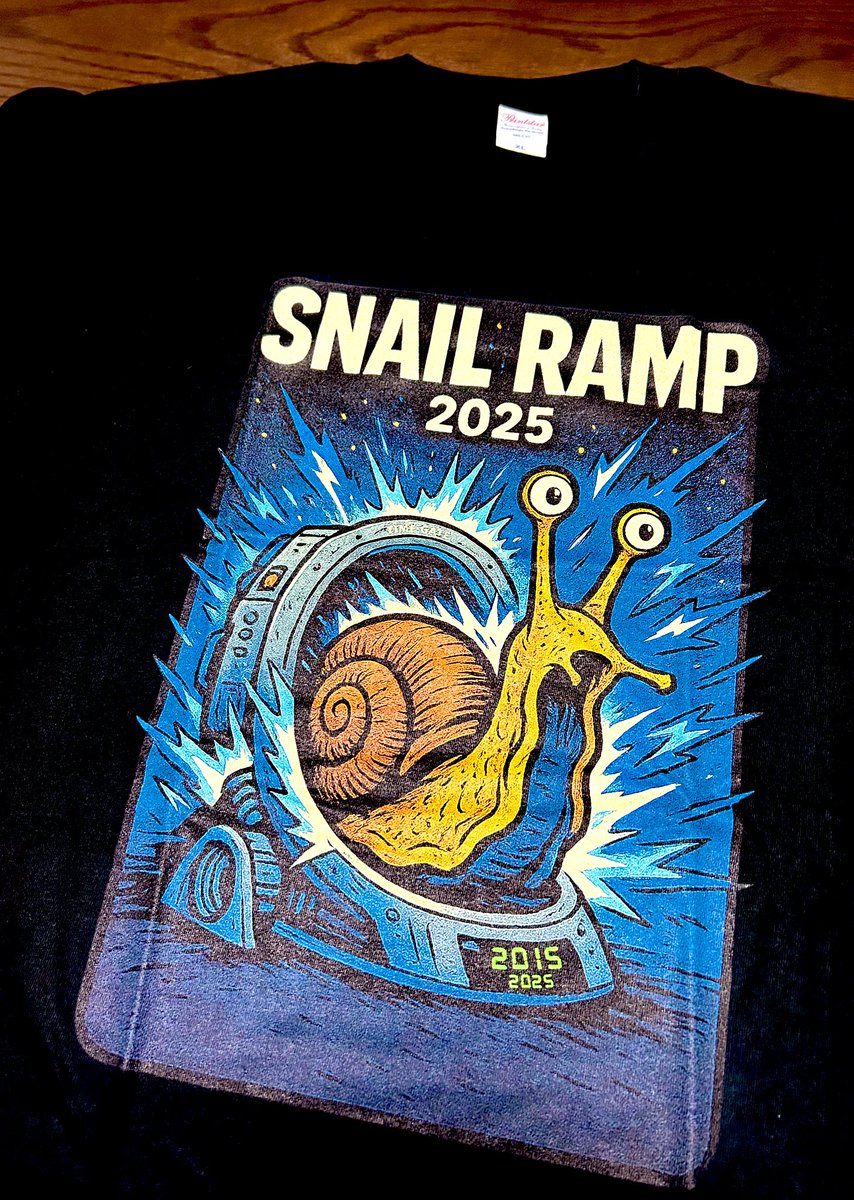 スネイルランプ 2025 Tシャツ 黒 snail ramp Snail Ramp Tシャツ