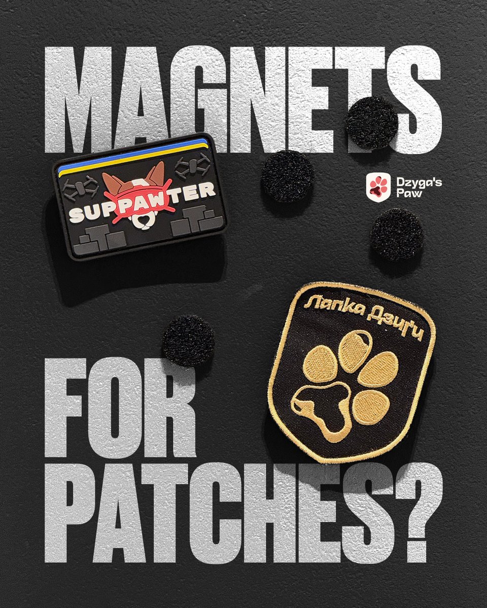 dzygaspaw's tweet photo. Where do you keep your patches? If they’re just sitting on a shelf, we’ve got something for you 👀

Check out our new patch magnets: https://t.co/Igwlh7K98J

We created them for our supporters and friends in the military community, so you can store your patches in a way that feels personal and meaningful.