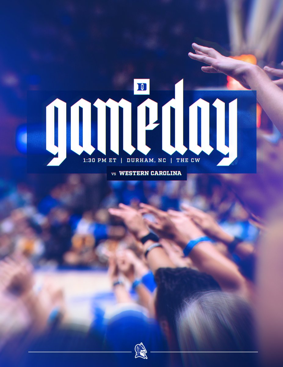 Game 1️⃣ in Cameron‼️

🆚 Western Carolina 
⏰ 1:30 PM
📺 The CW