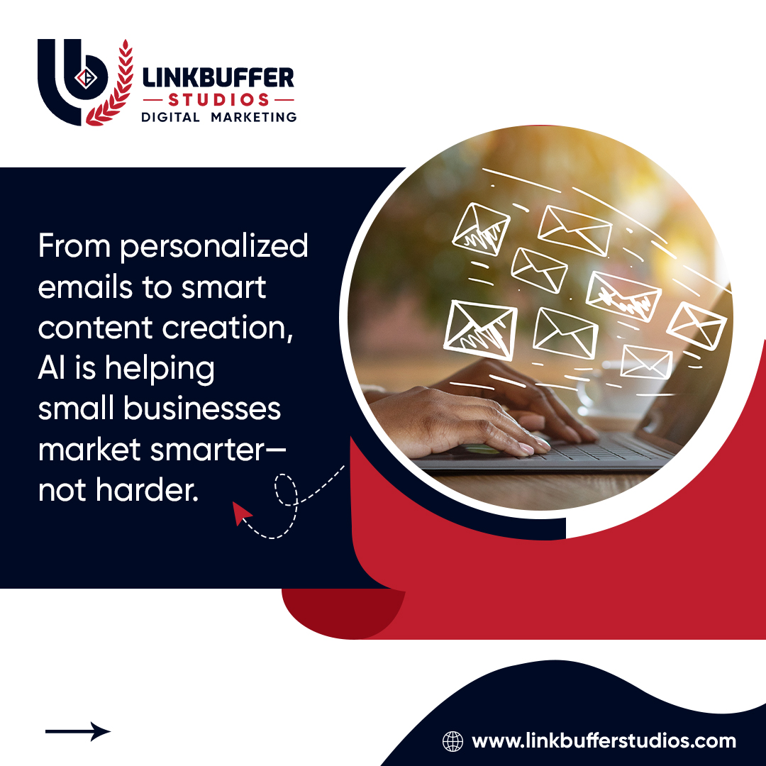 linkbuffer's tweet image. Supercharge your marketing with AI, no big tech team needed! Our latest blog post unpacks simple, powerful ways small businesses can leverage AI.

Stop working harder and start working smarter.
linkbufferstudios.com/ai-in-marketin…

#Linkbufferstudios #DigitalMarketing #Edmonton