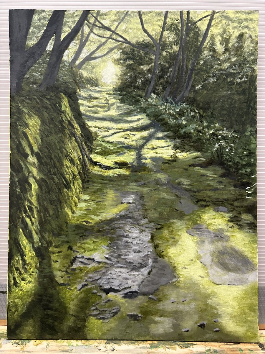 イエローのやつを少し描き進めてみました🖌️
#油彩 #oilpainting