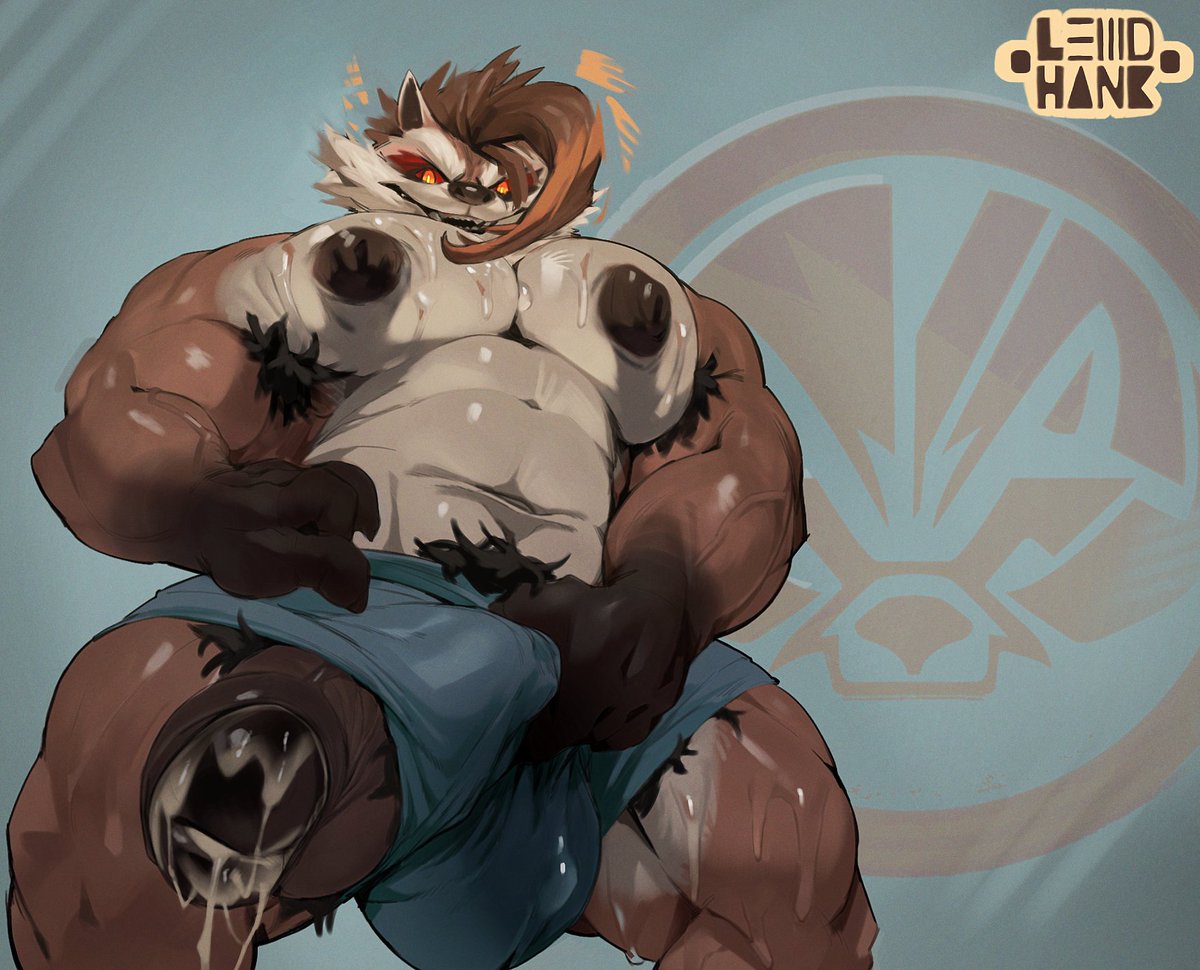 now thats a lotta firepower 🦝🤎🤍🗯️