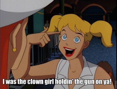 DCPostsArchive's tweet image. Out of context Harley Quinn