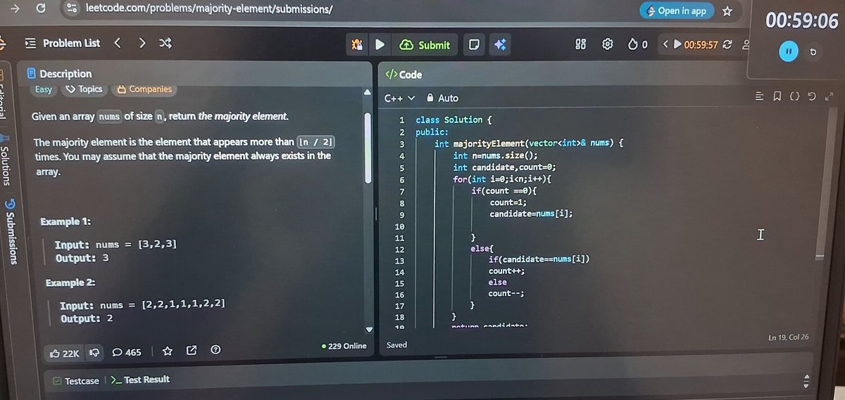 preeti_kus2007's tweet image. #Day42/180 of my DSA journey. Today I learned and practiced key array and binarysearch concepts 
•Binary search in a 2DArray.
•Search  in a sorted 2Darray.
•Find missing  and repeating  element
•Find majority  element 
#CoderArmy #DSA