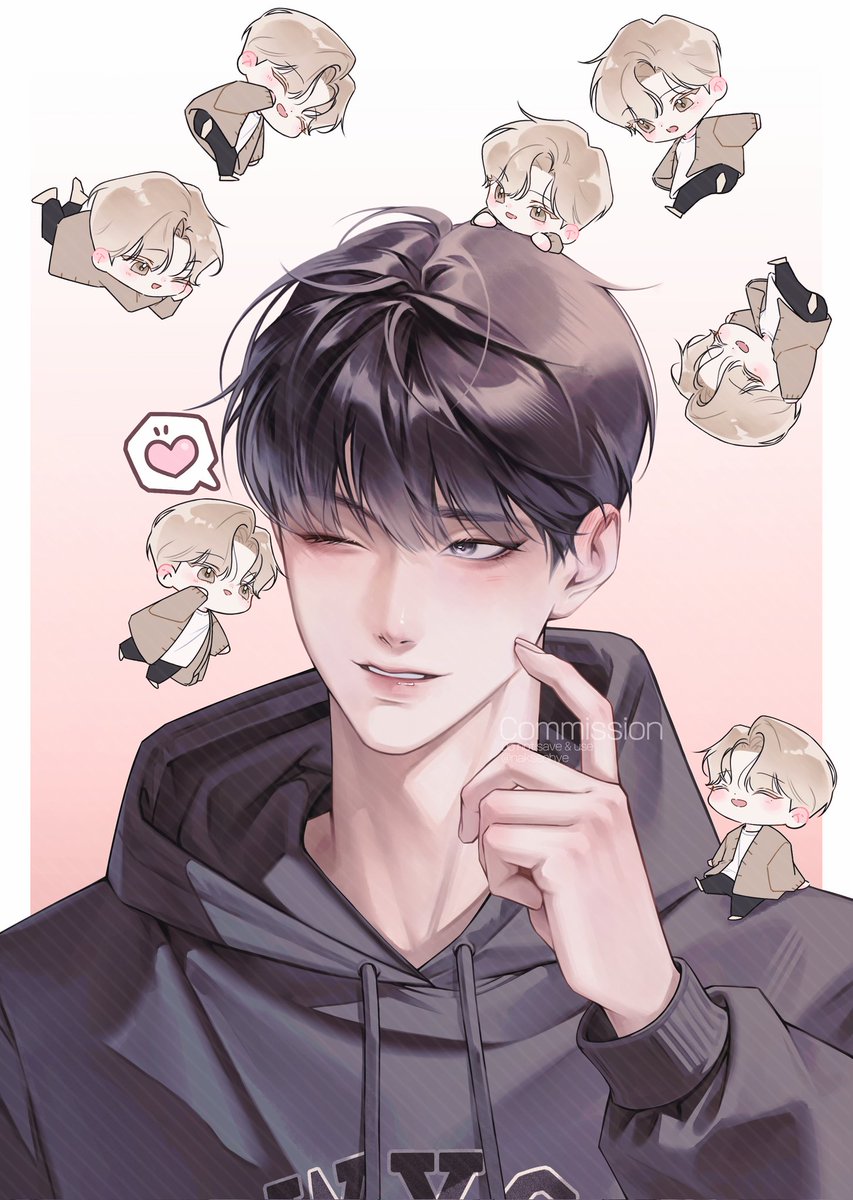 솔탱탈출기 여우경&amp;이하진 커미션 작업했습니다

신청 감사합니다💓

 #Commission