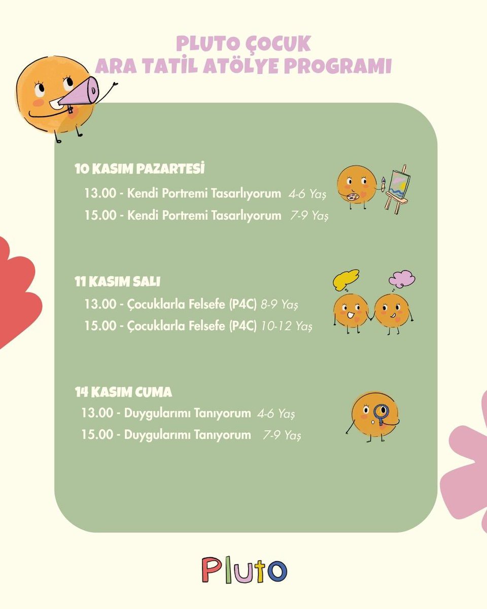 aniiltaskiran's tweet image. Psikolog x (Eşim ve Arkadaşı) çocuklar için ara tatilde atölye düzenliyor. İlgilenen olursa diye dm’i açıyorum 🥹