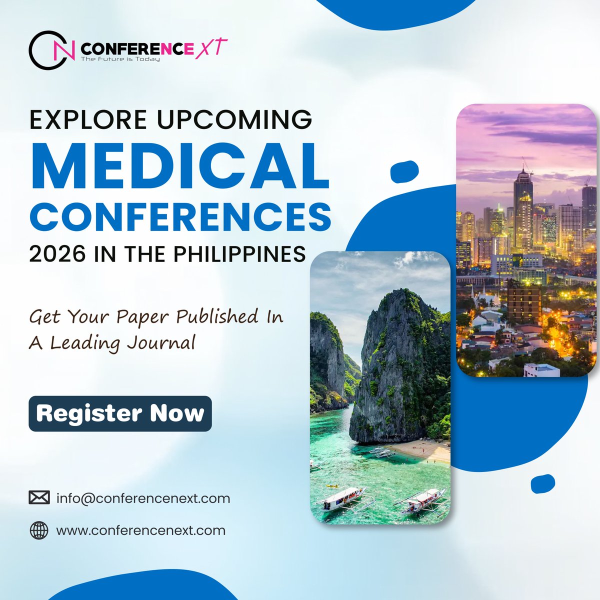 conference_next's tweet image. 📢 Excited to announce a great opportunity for healthcare professionals!

🔗 conferencenext.com/conferences/ph…

Tag a colleague you’d like to attend with!

#MedicalConference #Philippines2026 #HealthcareProfessionals #ResearchNetworking