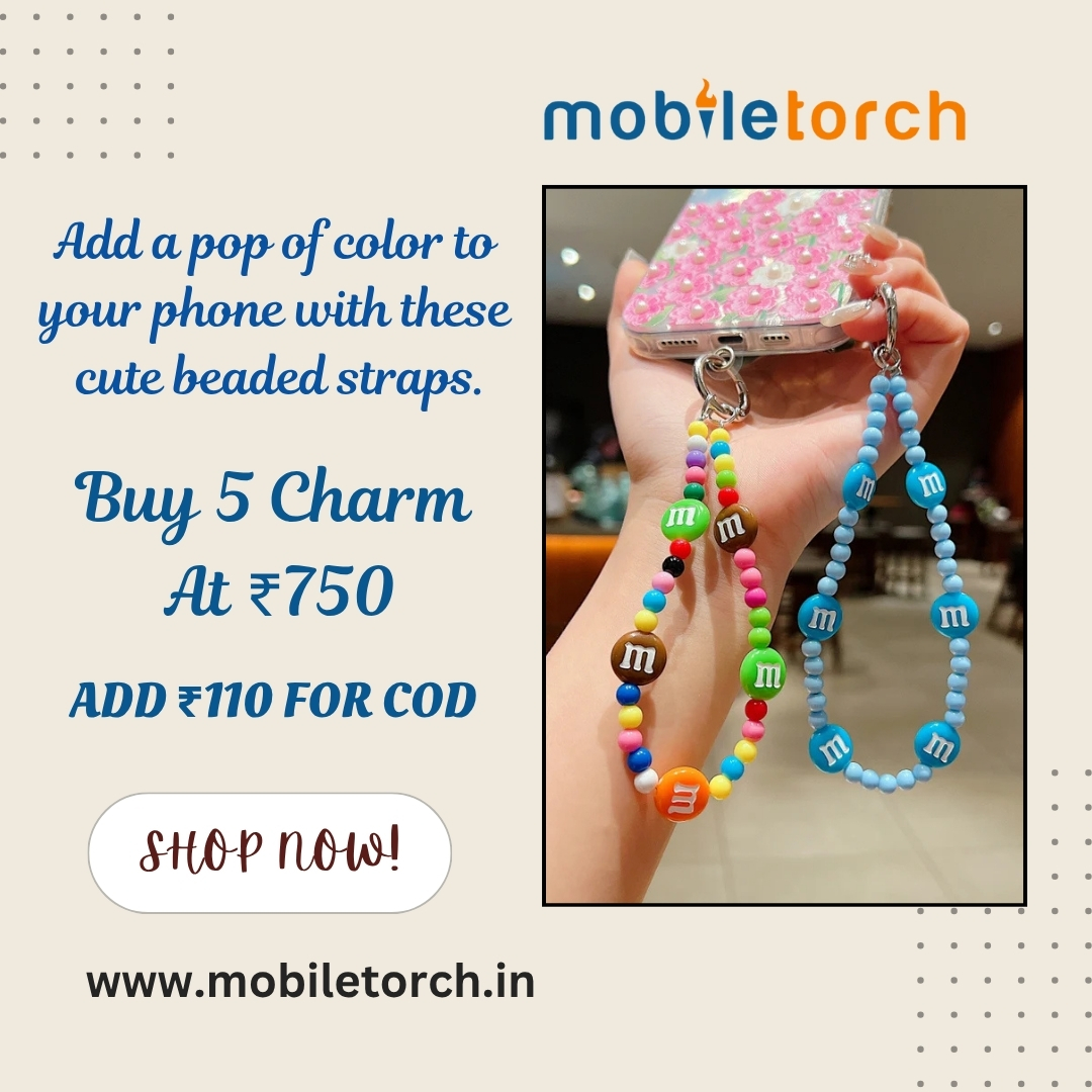 MobileTorch2222's tweet image. 💫 Brighten up your phone with these cute beaded charms!
Buy 5 for just ₹750 and make your style pop 🌈
Fun, colorful &amp;amp; totally Insta-worthy 😍
Add ₹110 for COD | Shop at mobiletorch.in
 ✨
#MobileTorch #PhoneCharmLove #TrendyAccessories #CuteVibes #ShopNow