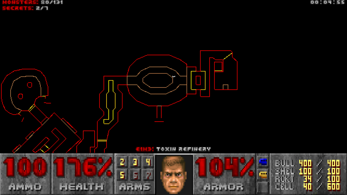 NotImportantUs1's tweet image. Yo, so whoever working on UZDoom decided that the Automap at low-res should be the original DOS lineart, you are a KING among men!!
GZDoom did this crappy-as filter that made the map so stupidly-hard to read, night and day!
#UZDoom @UZDoom