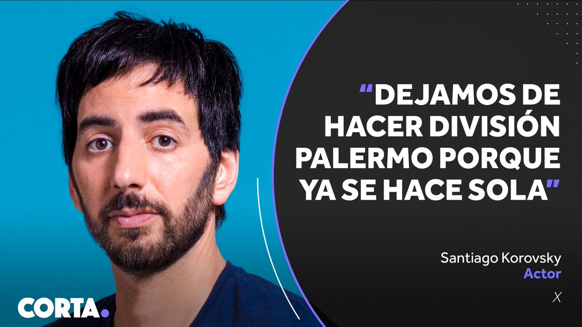 Santiago Korovsky citó el tuit de Patricia Bullrich para anunciar la carrera de Investigador del Delito y se refirió a la serie que dirige y protagoniza.

corta.com