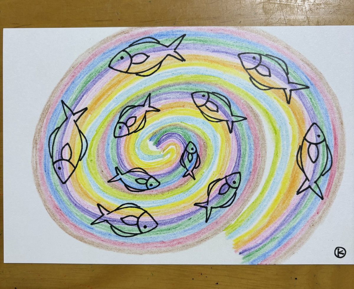 kimiuroko's tweet image. グールグル🌀

#fish #art #pen #photo #diving #sea 
#魚　#海　#鱗　#ダイビング　#釣り
#水族館　#インテリア　#ハンドメイド
#イラスト　#ペン　#写真　#アート