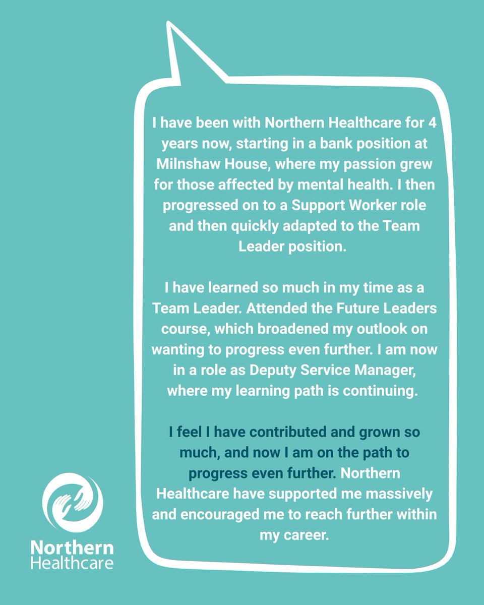 Northern_HC's tweet image. Our stories of growth continue with Carli Flanagan, Deputy #ServiceManager at Saxon House and Liberty House, whose journey is a brilliant example of what passion can achieve.

We’re proud to have been part of her journey every step of the way.

#WeAreNHC #SupportedLiving