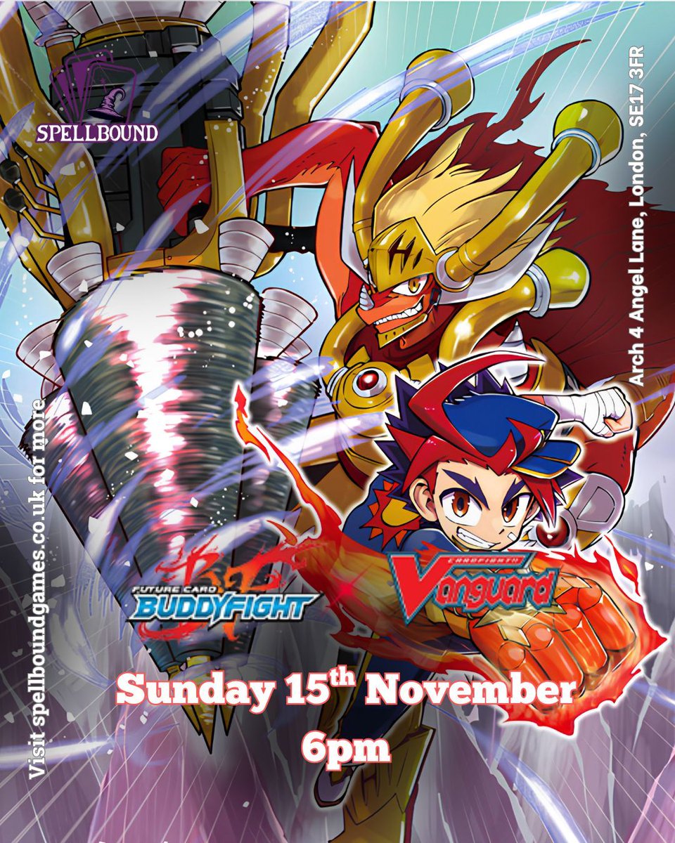 Join us on 15th of November at 6pm for the Buddyfight x Vanguard collab set!

#cardfightvanguard