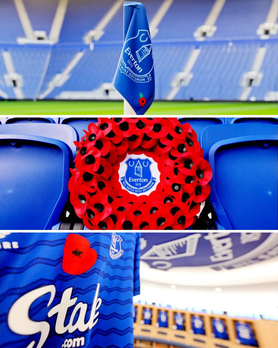 Everton's tweet image. All set for our Remembrance fixture at Hill Dickinson Stadium. 🏟️

#EVEFUL