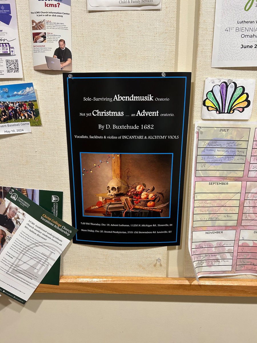 HeiligeBibel's tweet image. Our church has an annual Abendmusik concert for Advent.  Hoping to see it again this year.  #LCMS #Lutheran #Musik #Abendmusik #Oratorio