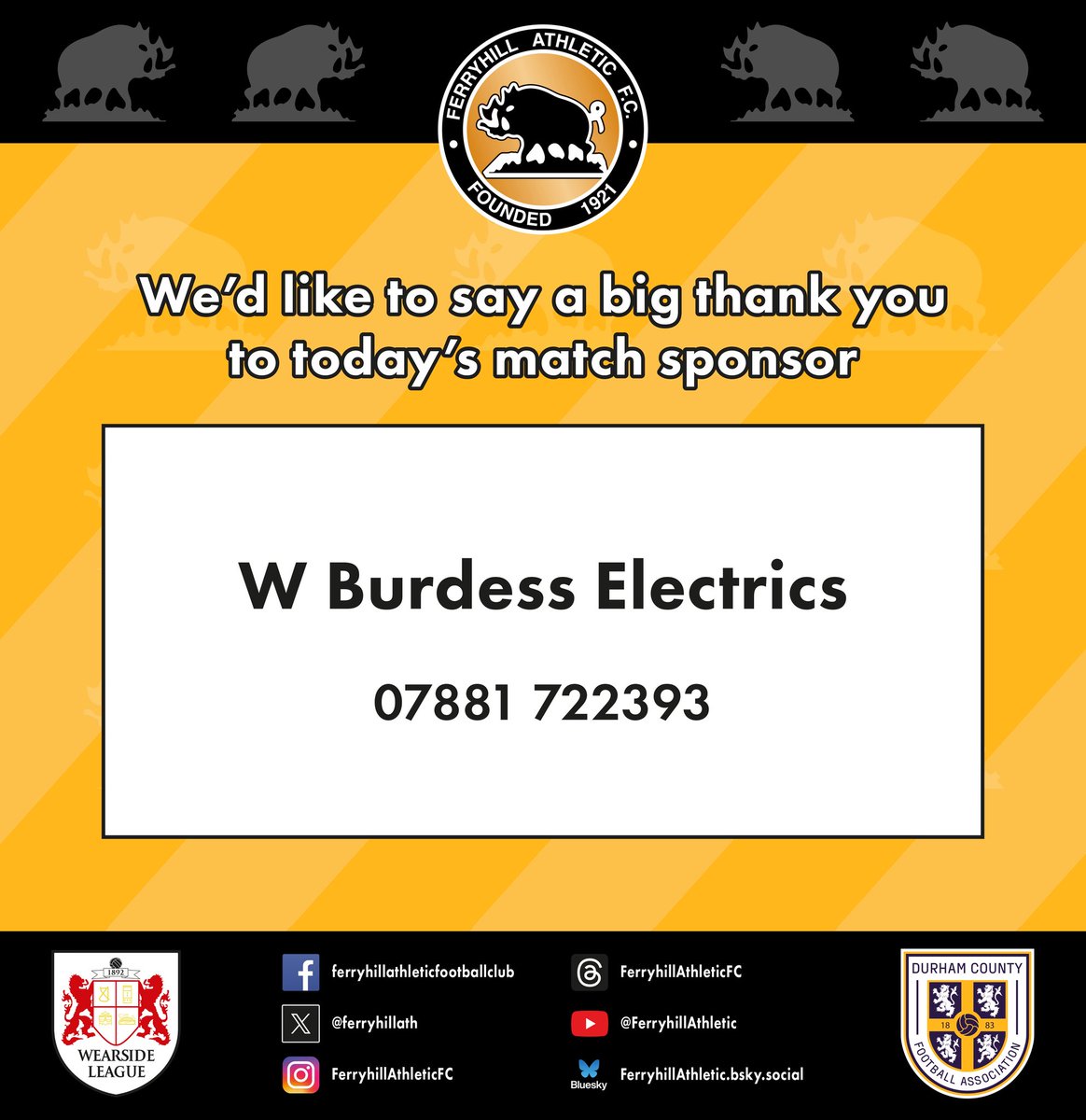 #FerryhillAthletic
#WearsideLeague