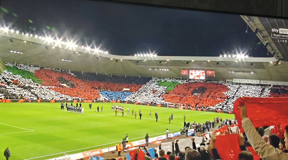 pelfitz's tweet image. Fair play to sunderland for that remembrance 👏