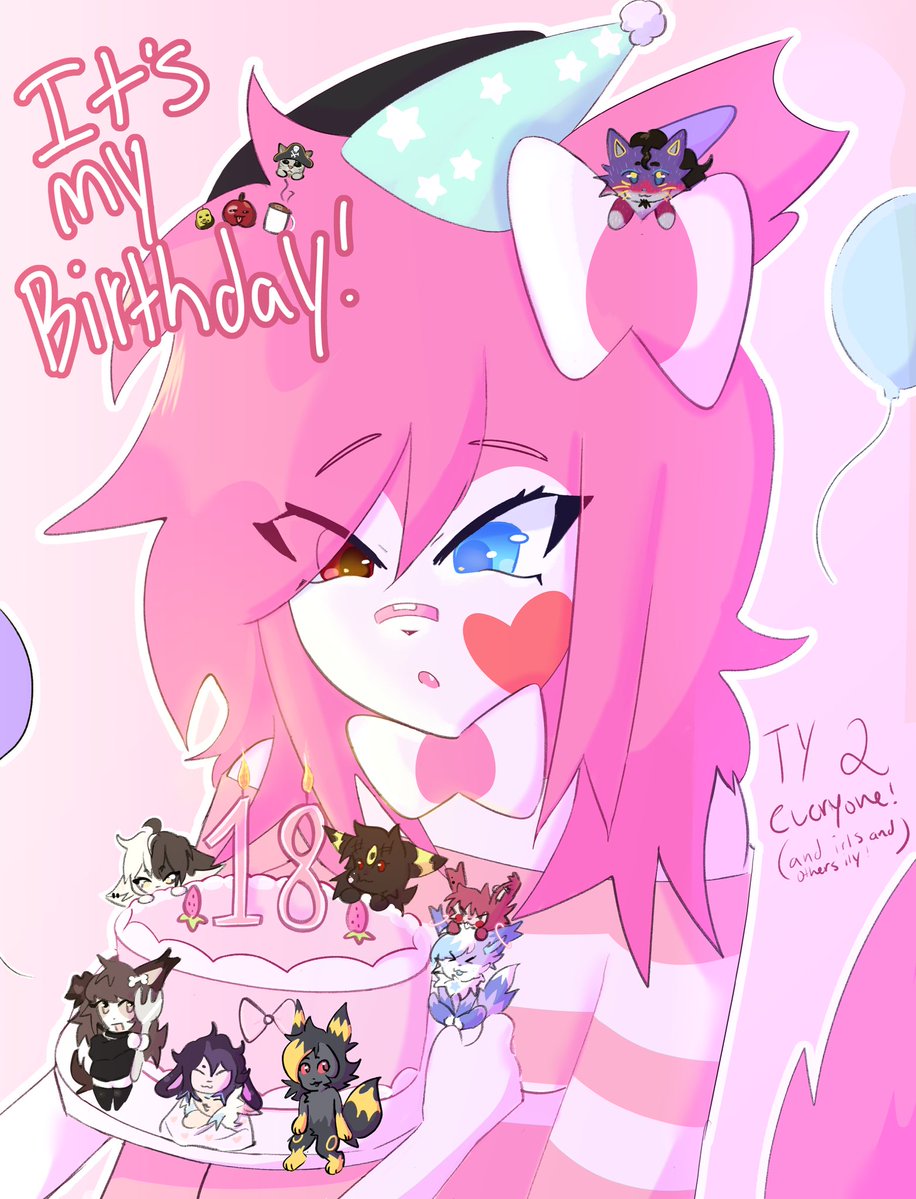 it’s my birthday!! i’m 18 now 🎉