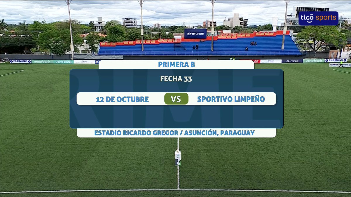¡YA ESTAMOS!

12 de Octubre (I) - Spvo. Limpeño

🎙️Relatos: <a href="/PepiTorres17/">Pedro Torres</a> 
🎙️Comentarios: <a href="/cmiranda94/">Carlos Miranda</a> 
🎧Campo de Juego: <a href="/Gisse_py/">Gisselle Ortiz</a> 

📺Tigo Sports 3

#APFPrimeraB
