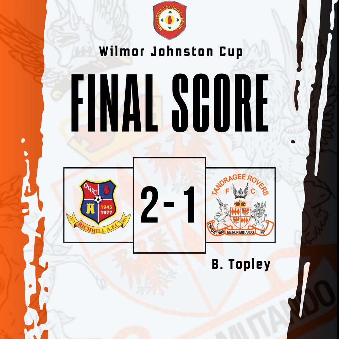 𝐑𝐞𝐬𝐞𝐫𝐯𝐞 𝐫𝐞𝐬𝐮𝐥𝐭 🟠⚫️

The 2’s exit the Wilmor Johnston Cup.