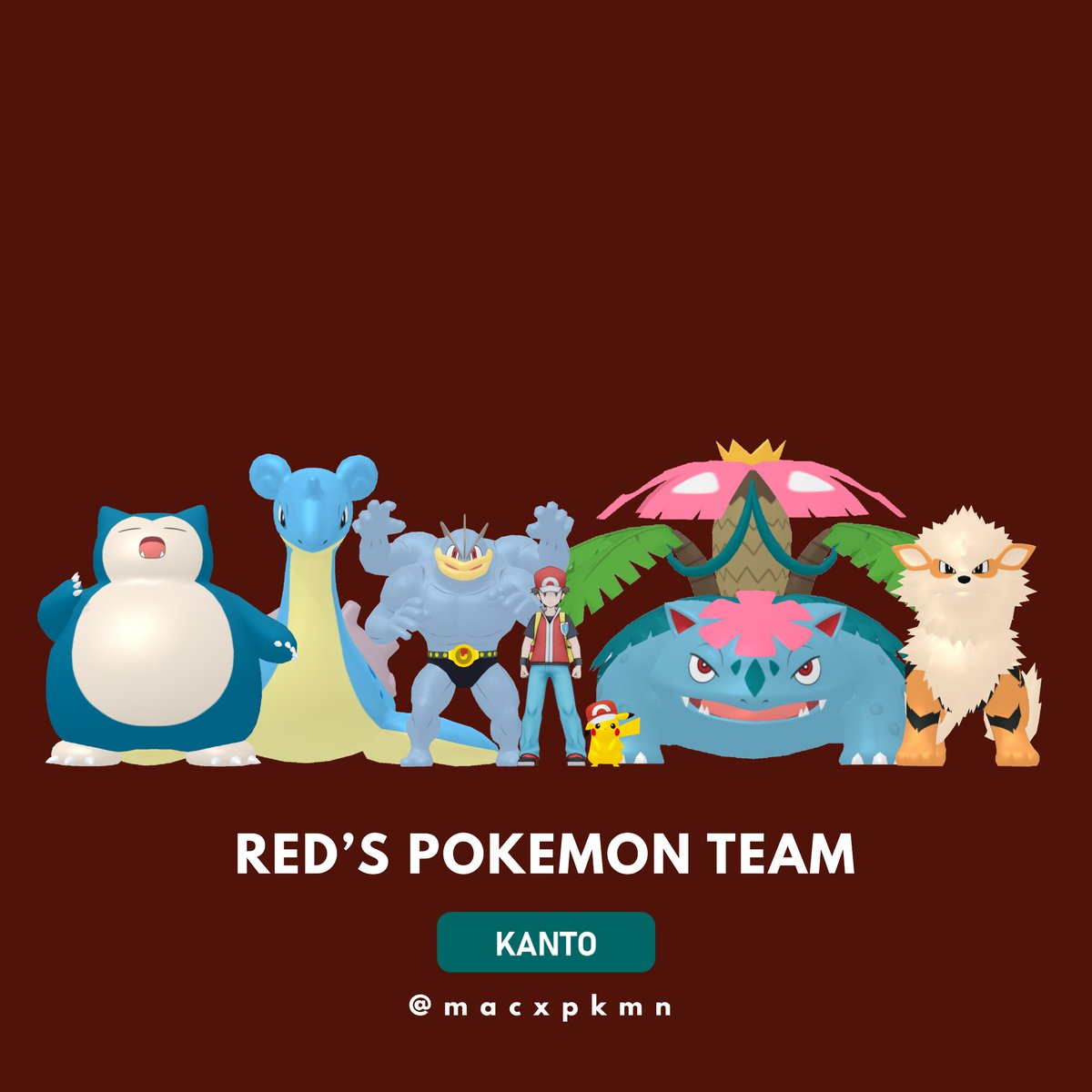 macxpkmn's tweet image. Red's Pokémon Team

#pokemon