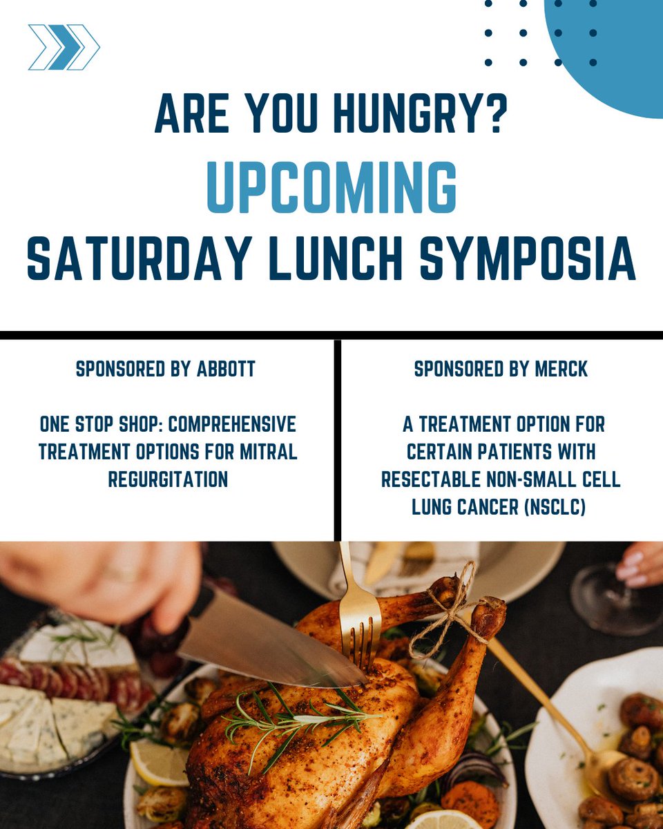 Are You Still Hungry?

Enjoy Today's Luncheon Symposia While Partaking in Everything The Program Has to Offer!