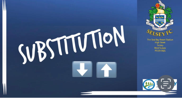 Selsey change on 85 Max Davies off Rueben Strudwick on