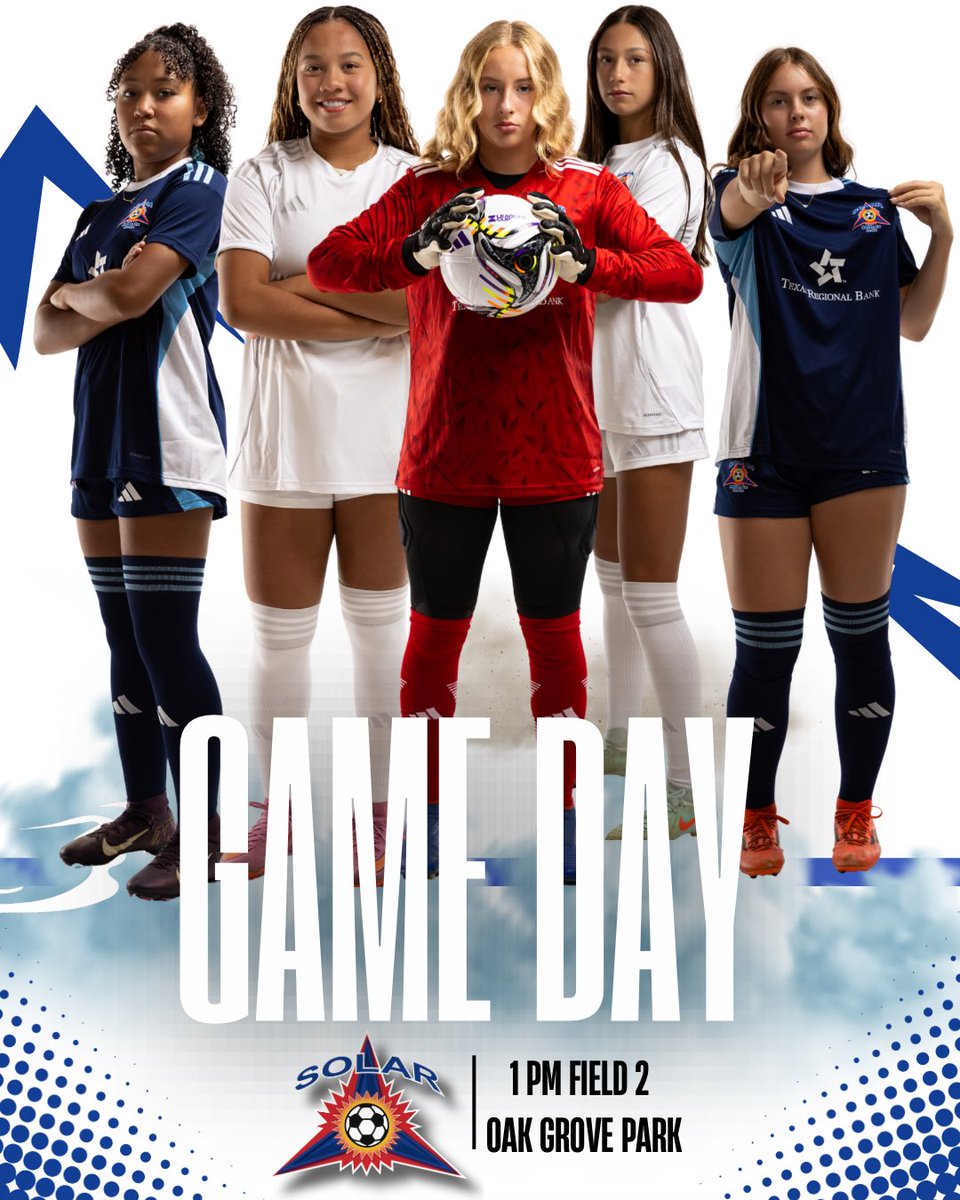 Solar11ECNL's tweet photo. It’s Game Day! @SolarSoccerClub @TopDrawerSoccer @EcnlTexas @PrepSoccer @ImYouthSoccer 

📍Oak Grove Park #2
⏰ 1 pm
🆚 Colorado Rush https://t.co/rPAZYoGTPi