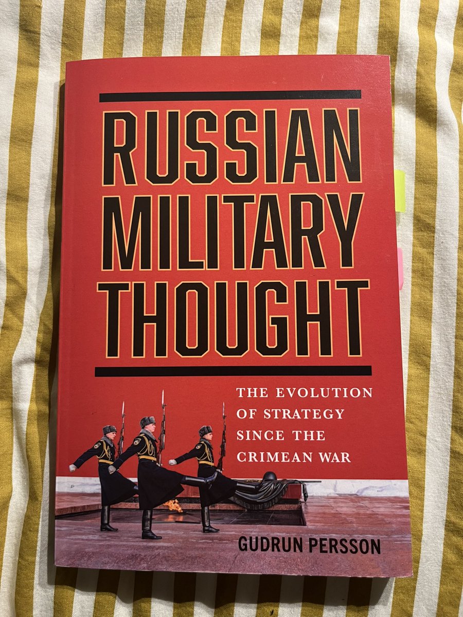 It’s finally out. “Russian Military Thought” by Gudrun Persson. Persson eloquently walks her readers through the history of Russian strategic thinking. A must-read for anyone in the business, and a natural point of departure for anyone interested in the subject.