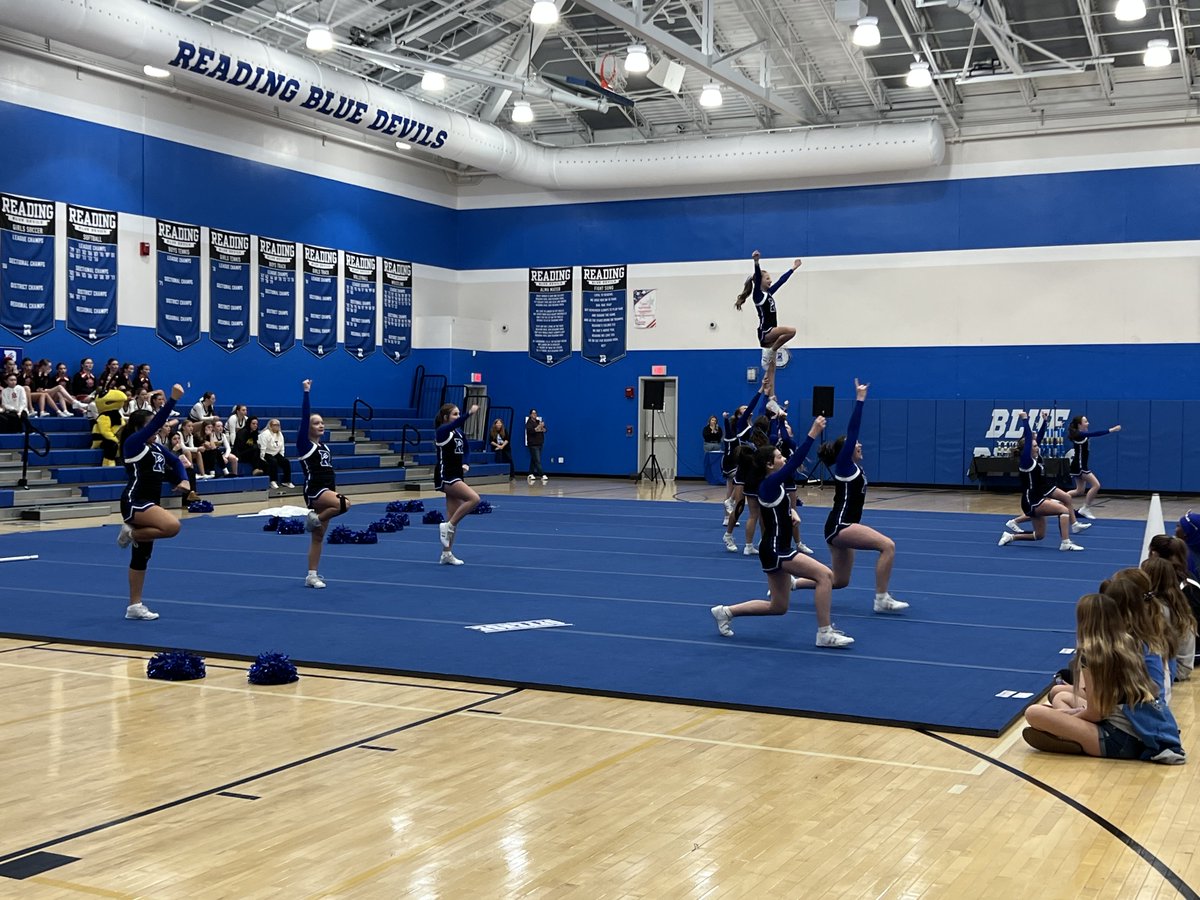 RJHS Cheer represented the Blue Devils well with their Game Day performance! Great job ladies!