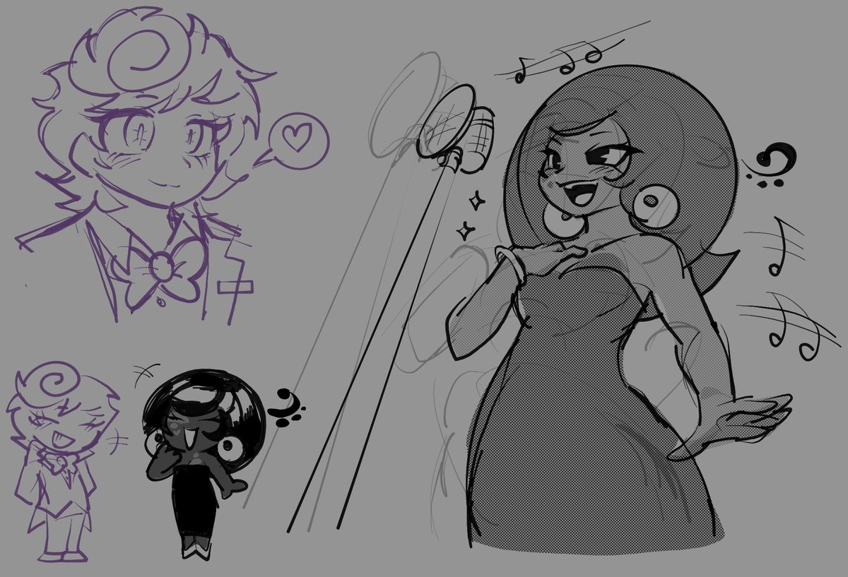 sohekun's tweet image. fanart for @astruh0 !!  the design was too good not to draw im sorry 
#ocxcanon #bloodmoney #harveyharvington