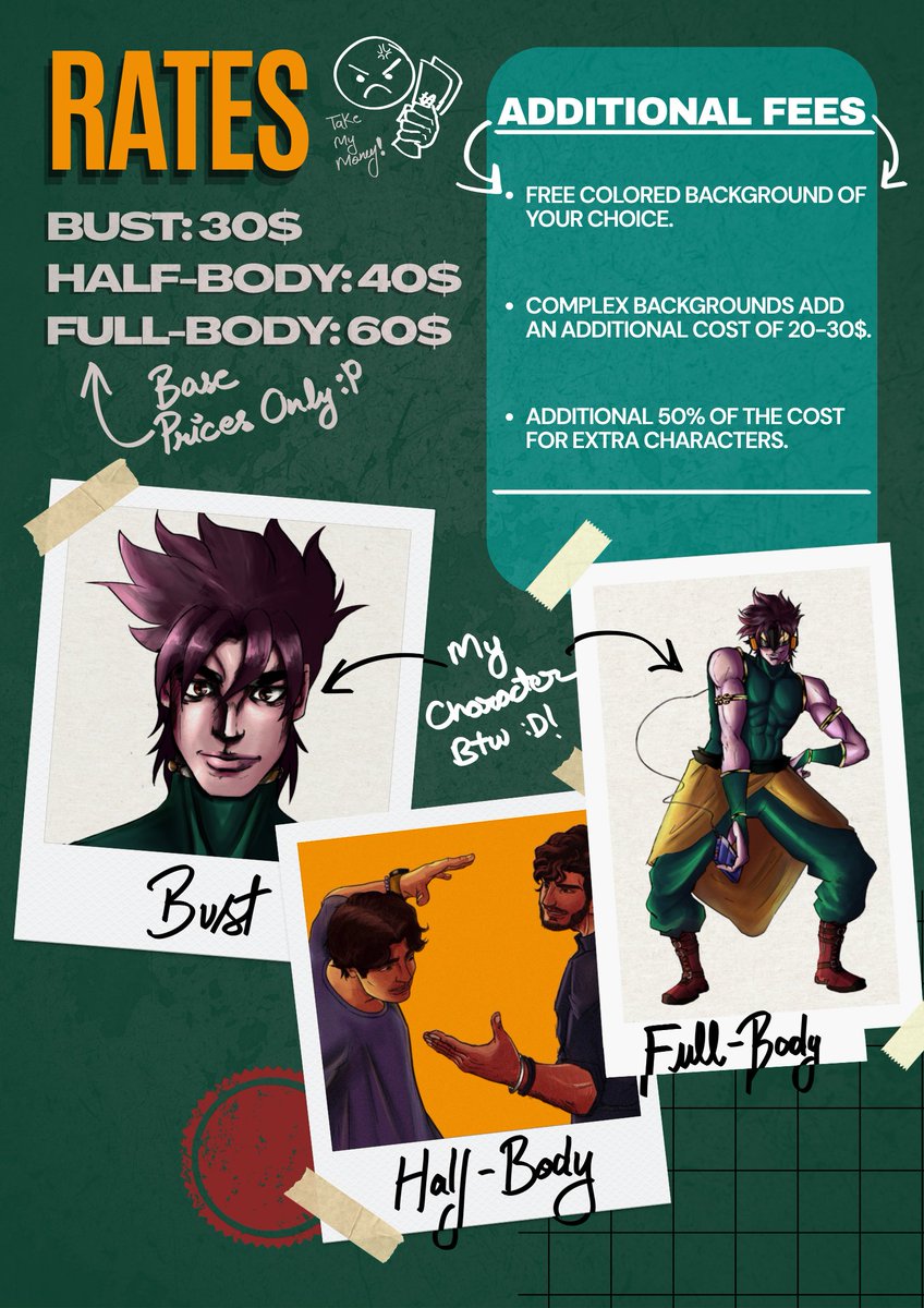 gyrosverse's tweet photo. 🚨COMMISSIONS OPEN🚨
Stylized characters with dynamic poses. 
Check the sheet below for rates + terms. 
RTs appreciated! 🔁
#commissionsopen #artistsonX #digitalart https://t.co/elrABebAC9