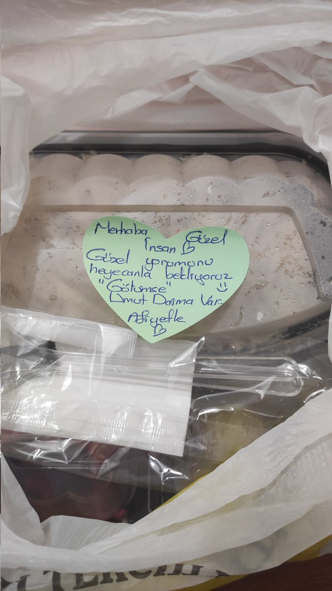 Sargılı ayakla evde tek başına rezil ve ağlamak üzere ders çalışırken yemek siparişi verirsin, pilavcının notu sana ilahi bir mesaj oluverir 🥲❤️
