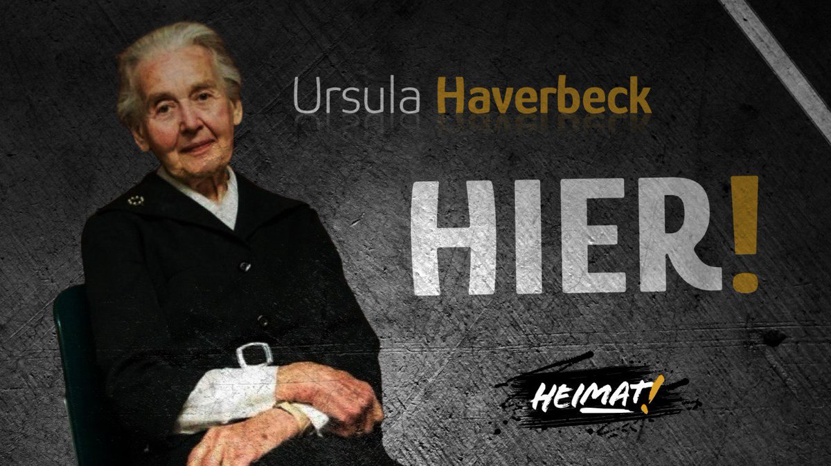 MaxMatthiess's tweet image. &quot;Glaubt nicht denen, die uns eingeredet haben Deutschland könne ruhig untergehen, das wäre kein Verlust. Liebe Landsleute , es kommt auf jedes Volk an und im Augenblick vielleicht in besonderer Weise auf uns!&quot;

Heute wäre Frau Haverbeck 97 Jahre geworden. 
Wir vergessen nicht!🕯