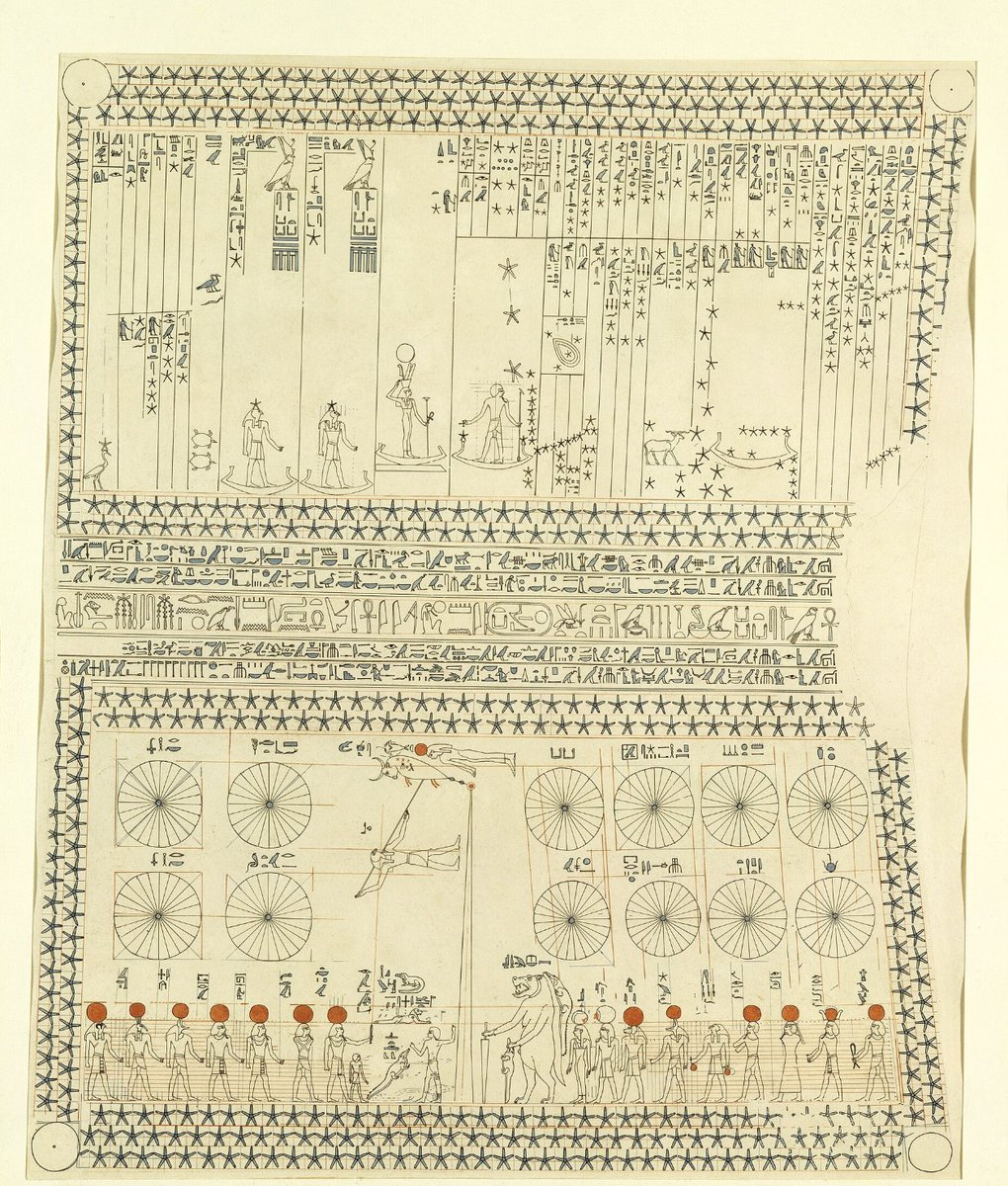 ahamdyos's tweet image. ممقبرة سمنموت اللي مش واخدة حقها بالشهرة:
لو بتحب الفلك، لازم تعرف عن مقبرة سمنموت (TT353) في دير البحري، جنب معبد حتشبسوت. المقبرة دي مش مجرد مكان دفن، دي مرصد سماوي محفور في الصخر!
السقف فيها بيعتبر أقدم رسم فلكي مصري معروف، بدقة تخليك تحس إنك شايف سما مصر القديمة بعينهم.
مرسوم