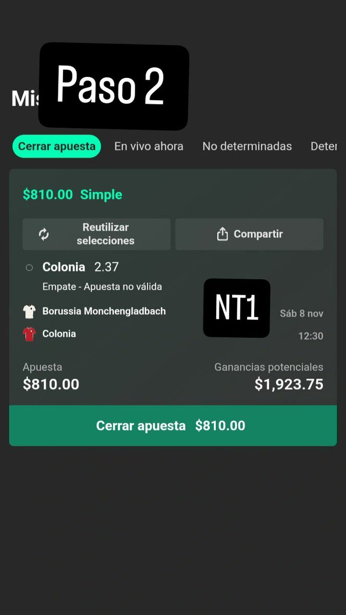 NeneTipster's tweet photo. Paso 2 
#Bundesliga #futbol #apuestas #nenetipster https://t.co/ynXpMSPj0y