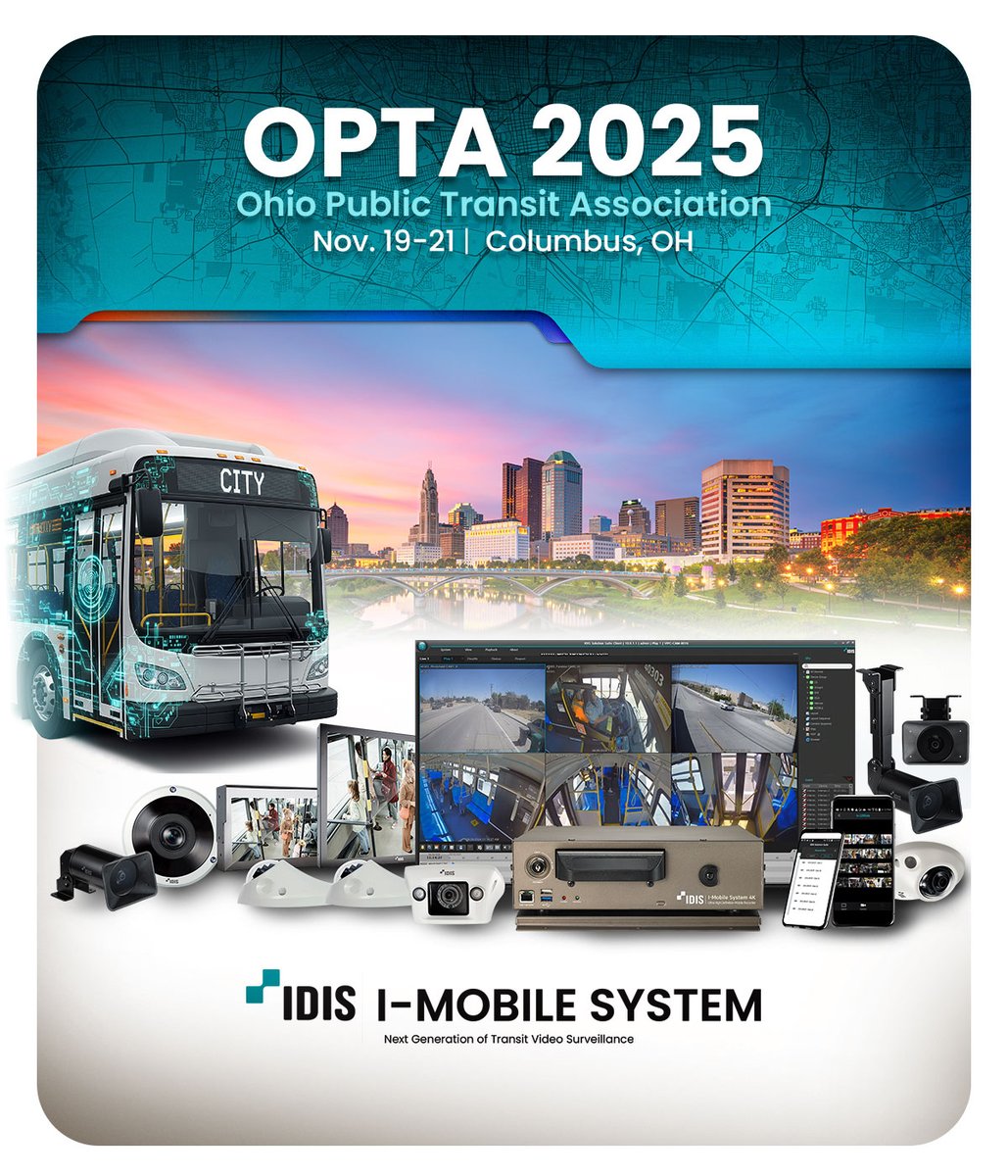 idis_americas's tweet photo. IDIS Americas is on the road at OPTA 2025 in Columbus, OH!

Visit our Events Page to see where we’ll be next: https://t.co/7oZMmAdqbm https://t.co/4RPrSKLPkb