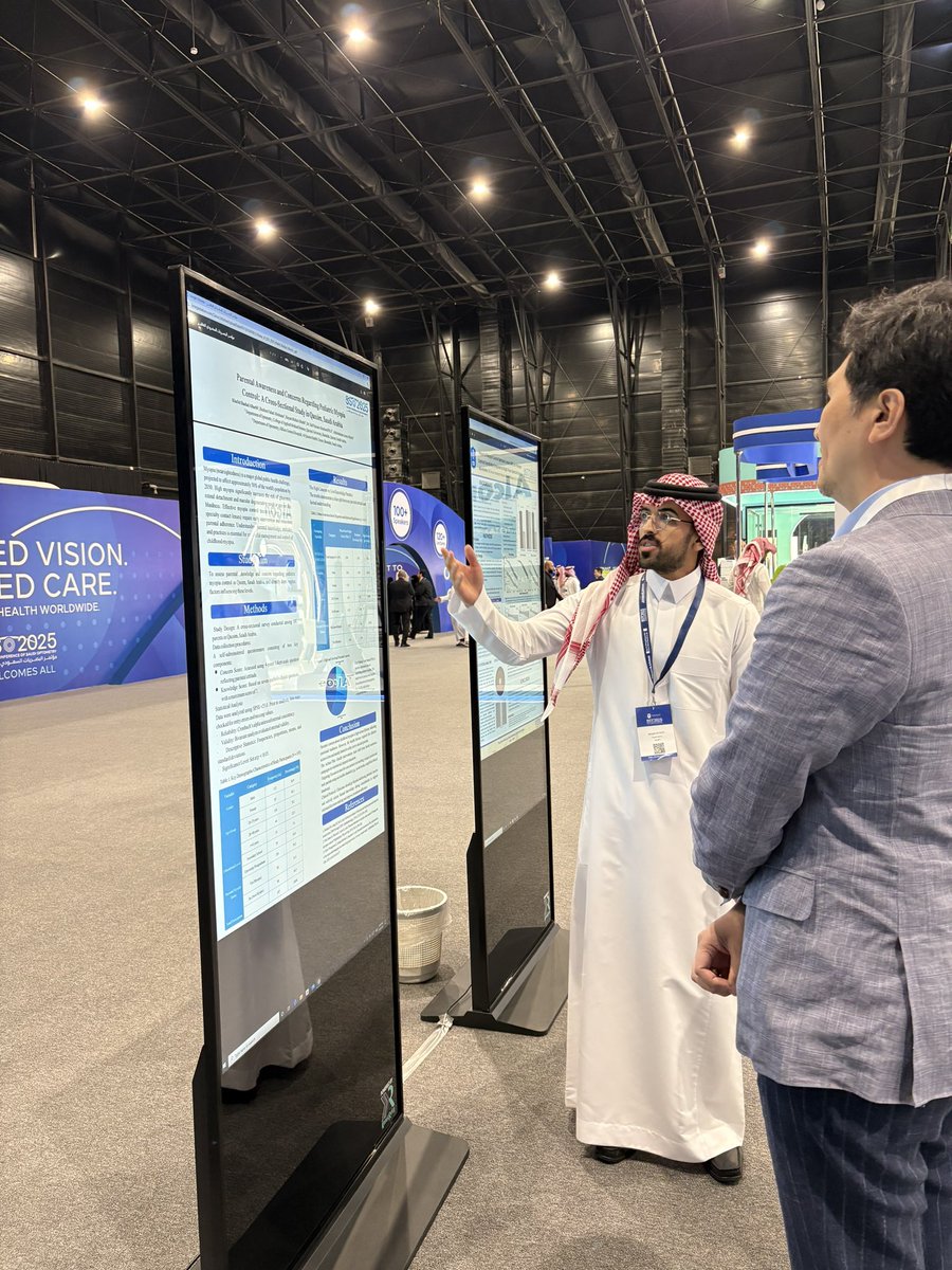 وفي اختتام اليوم الثالث من #المؤتمر_السعودي_للبصريات_العاشر 
فخور بتقديمي بحث بعنوان :
“Parental Awareness and Concerns Regarding Pediatric Myopia Control”

اشكر الجمعية السعودية للبصريات 🤍 <a href="/saudioptometry/">الجمعية السعودية للبصريات وعلوم الرؤية - SSO</a> 

اللهم لك الشكر على ما وفقت ويسّرت، وأسألك مزيدًا من التوفيق والسداد 🤍